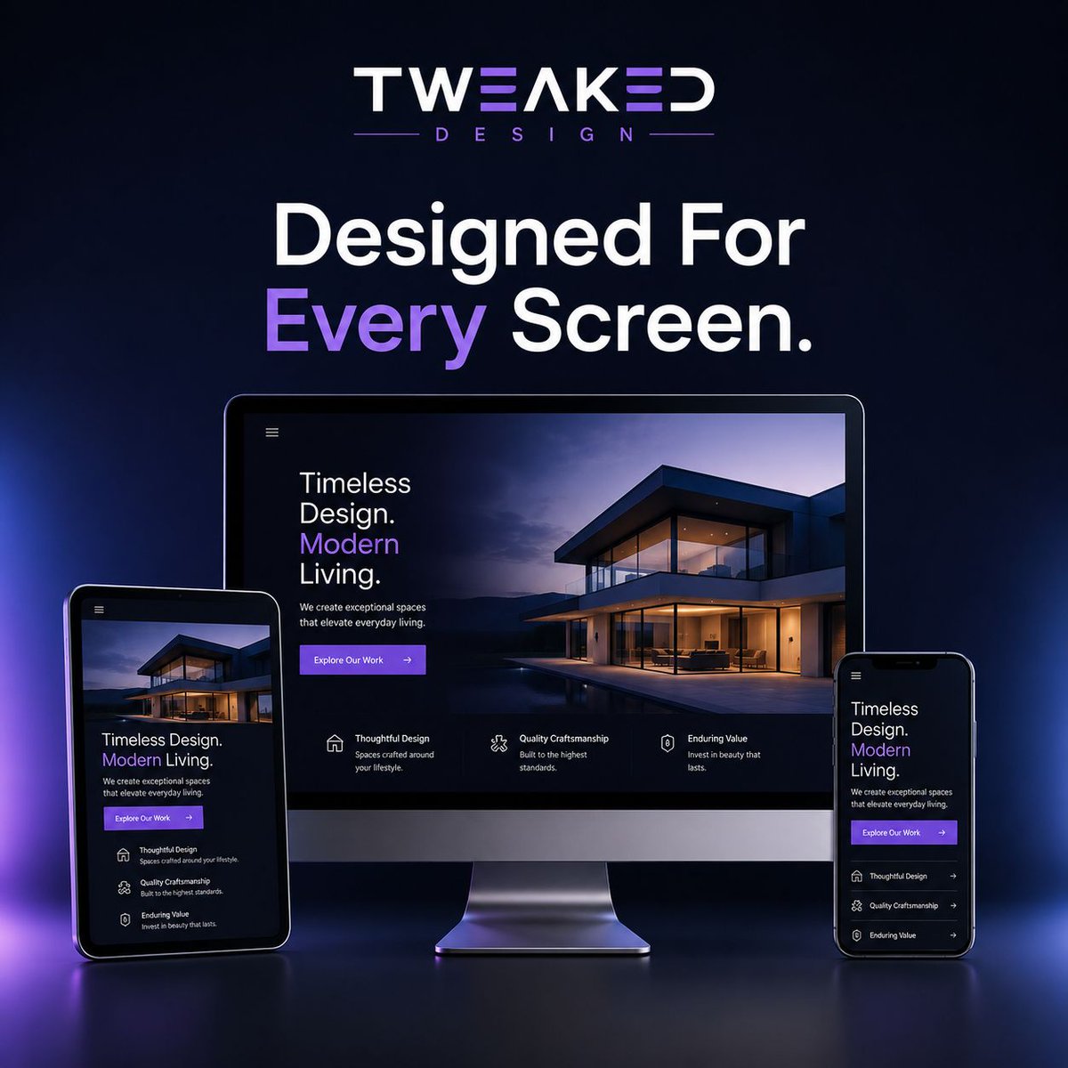 tweakedDesign's tweet photo. Your next customer may discover you on a phone.

Responsive web design means more than shrinking a desktop page. Navigation, content and conversion actions all need to work naturally on smaller screens.

https://t.co/8KCSYIVXgJ

#WebDesign https://t.co/06nCpUKbpk
