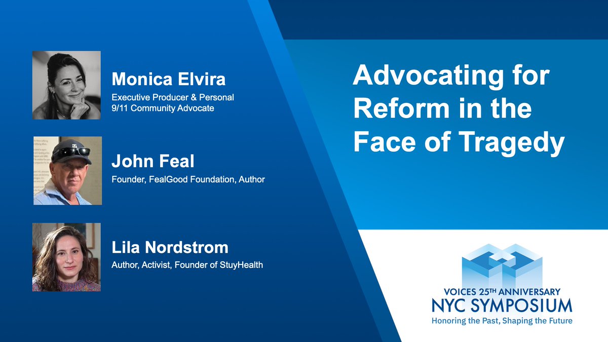 Voices_Center's tweet photo. 🔴 LIVE NOW: VOICES 25th Anniversary NYC Symposium panel “Advocating for Reform in the Face of Tragedy” with @JohnFeal1, Monica Elvira, and Lila Nordstrom.

Watch live: https://t.co/f3FGIonijN

#VOICESSymposium #VOICES25 https://t.co/xPhrkJhLcc