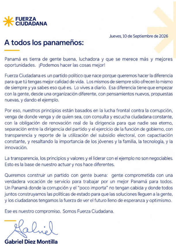 JuanchoBernalD's tweet photo. Xuxa, que chiste es este país... De verdad que el panameño es pendejo, y los politicos lo saben....miren a este, nuevamente otro miembro de la alta alcurnia aparece en la palestra política vendiéndose como la nueva solución para Panamá. Creando su propio partido, Gabriel Diez Montilla jamás ha vivido las dificultades del panameño común. Creció viajando de vacaciones, tal vez a Disney World y SeaWorld, etc. Pregúntele en que colegio estudió su bachillerato... ah y también pudo estudiar en buenas universidades fuera de Panamá gracias al apoyo económico y las gestiones de su padre. Nunca ha tenido que madrugar para caminar hasta una parada de buses, pasar horas en el transporte público y regresar de noche a su casa. Él sabe perfectamente que esto es cierto.

Y ojo, el problema no es haber nacido con privilegios. El problema es pretender que se conoce y representa la realidad de un pueblo cuyas dificultades nunca se han vivido. Cada cinco años aparece otro personaje de los mismos círculos de poder, sacado de debajo de una piedra o del sombrero de algún mago, asegurando que ahora sí tiene la varita mágica para arreglar el país. Mientras tanto, sabemos que para muchos ocupar un cargo público se ha convertido en una piñata de puestos y beneficios para ellos, sus familiares, amigos y allegados.

Lo más contradictorio es que Gabriel Diez Montilla, en su propio manifiesto, critica a “los mismos de siempre” y promete una “renovación real de la dirigencia para que nadie sea eterno”. Sin embargo, actualmente preside el CoNEP, el mismo gremio que su padre, Gabriel Diez Polack (q.e.p.d.), presidió durante dos periodos consecutivos, además de dirigir otros importantes gremios empresariales. Entonces, cómo puede hablar de renovación y de acabar con “los mismos de siempre” cuando él mismo representa la continuidad familiar y generacional dentro de una de las organizaciones de poder más influyentes del país?

Y esa fiesta la paga el pueblo. Para el ciclo electoral 2024–2029 se aprobaron $109 millones en financiamiento público. De ese total, $54.5 millones corresponden al subsidio postelectoral que el Tribunal Electoral les dio a cada partido.,realizando Metas recibió $10.2 millones; el PRD, $8.1 millones; MOCA, $6.5 millones; el Partido Panameñista, $5.9 millones; el Partido Popular y Cambio Democrático, $5.8 millones cada uno; Alianza, $2.8 millones; Molirena, $2.4 millones; y los candidatos independientes electos, $5.1 millones en conjunto.

Ahora llega otro partido, otro discurso y otro supuesto salvador. Antes de pedir el voto, que nos diga quiénes lo acompañan, quién financia su proyecto, qué intereses representa y qué garantías ofrece para que su partido no termine siendo otra piñata más.

Y tú? Comiéndote tu cable como todos los años y votando por la misma gente de siempre pero esperando un resultado diferente? Panamá no necesita más charlatanes ni salvadores fabricados por las élites de siempre. Necesita gente que conozca la realidad del pueblo y que llegue a servir, no a lucrar. @tepanama