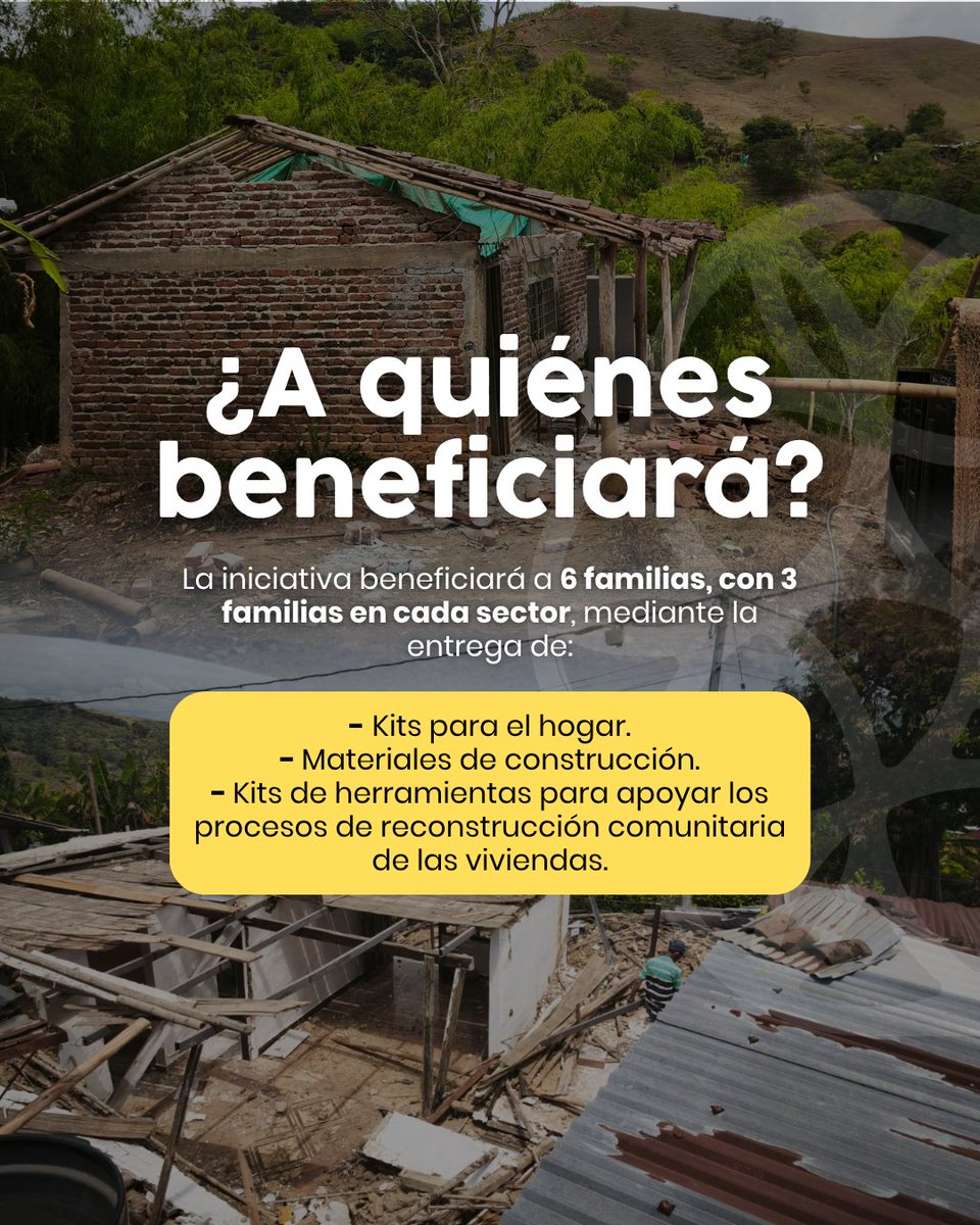 ImpulsoVerde's tweet photo. Hace un mes, un terremoto cambió la vida de muchas familias.
Durante los primeros días, la solidaridad se manifestó con cientos de personas que ayudaron. Ahora necesitamos unir recursos, aliados y esfuerzos para dar un paso más: apoyar la reconstrucción de viviendas https://t.co/cI0yAMiMUS