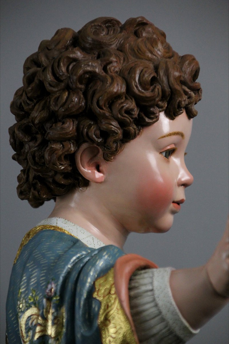 mbautistagamaza's tweet photo. •Última Obra: Sagrado Corazón de Jesús Niño para la Parroquia del Espíritu Santo de Mairena del Aljarafe, Sevilla.
Detalles del rostro del Infante
#imagineria #artesacro #tdscofrade https://t.co/K9wOTdbWma