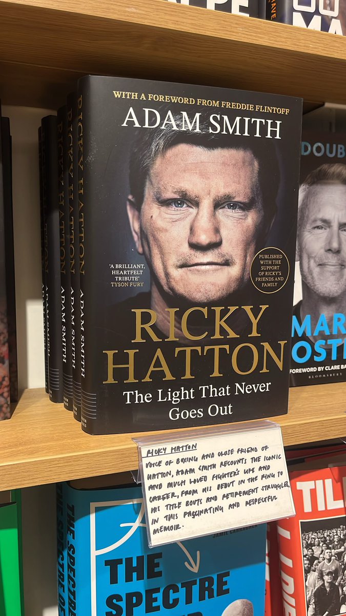 FrankWarren's tweet photo. Show your support for the Ricky Foundation.

All proceeds from Adam Smith’s new book about the legendary Hitman go towards supporting the foundation and other great causes.

The book is out on shelves now. Pick up your copy https://t.co/3Blblwdppe
