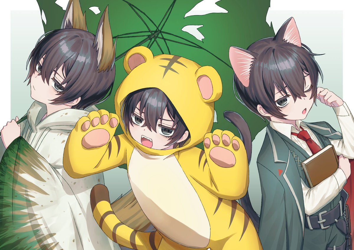 chobihiko's tweet photo. 🦊🐯😺 https://t.co/g8TtLbdMCH