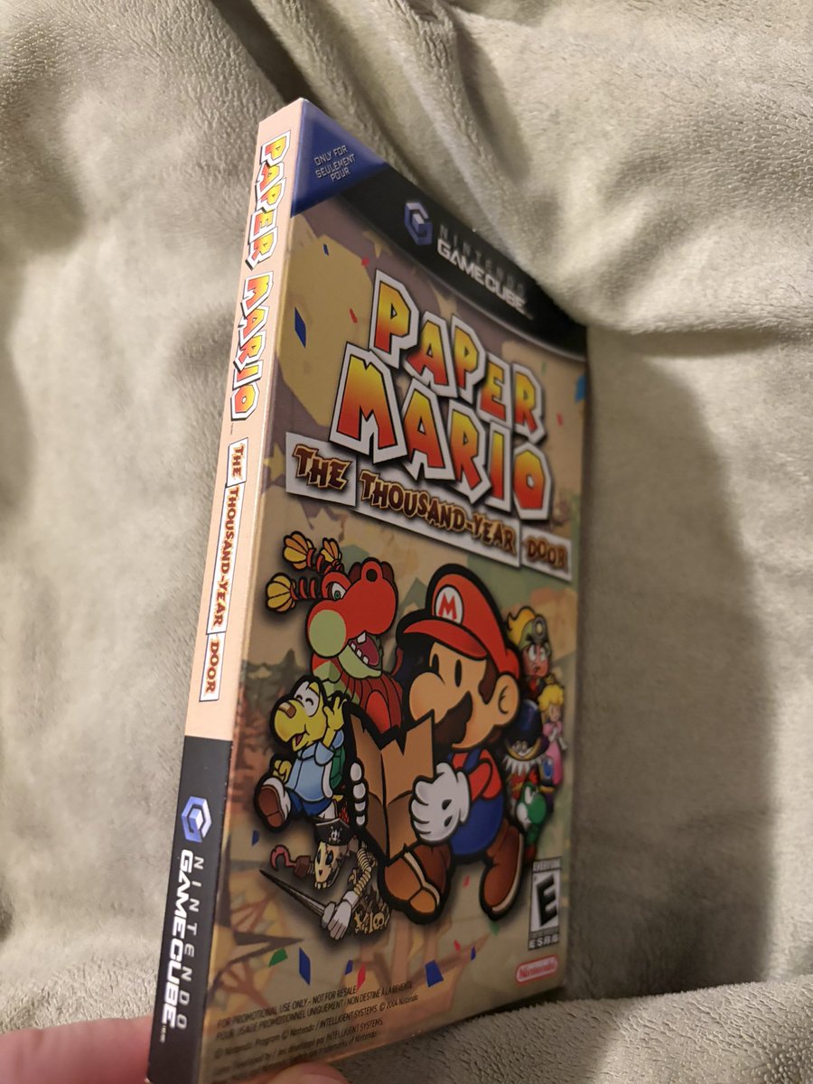 R_Pickle's tweet photo. @TaroManeKun @DauntlessDH @ebgamescan This was the Paper Mario slip cover they gave out https://t.co/6jQGPX4Wbk