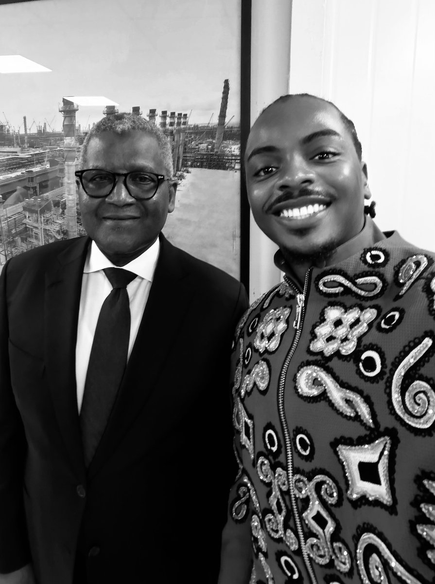 Enioluwa's tweet photo. I got to interview THE ALHAJI ALIKO DANGOTE. What a moment! What a day!✨ https://t.co/92LDmQ9mSi
