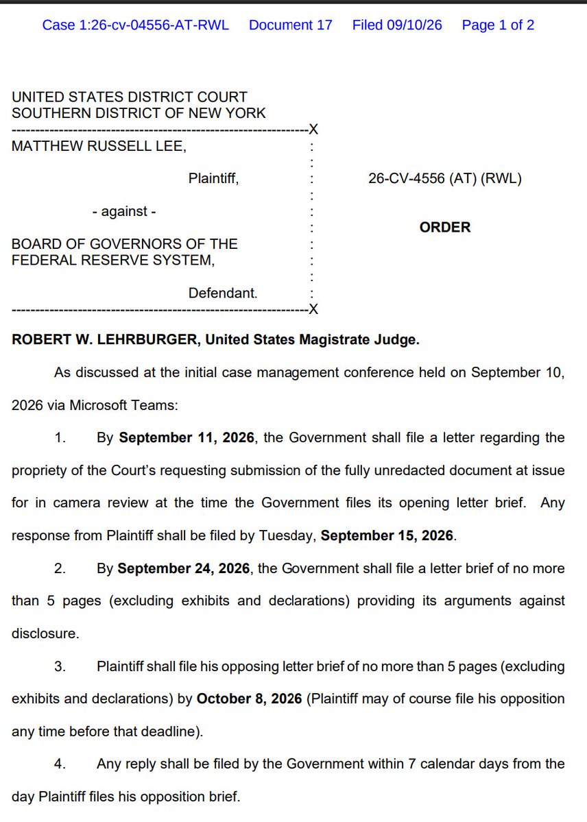innercitypress's tweet photo. Secrets of the Temple? In Lawsuit on Federal Reserve Board's Freedom of Information Act Denials on Enova - Grasshopper, AUSA Opposes Showing Fed's 8-pages of Questions Even to Judge in SDNY- Inner City Press story: https://t.co/MS9OXOrUAG https://t.co/WslAEEOuEo