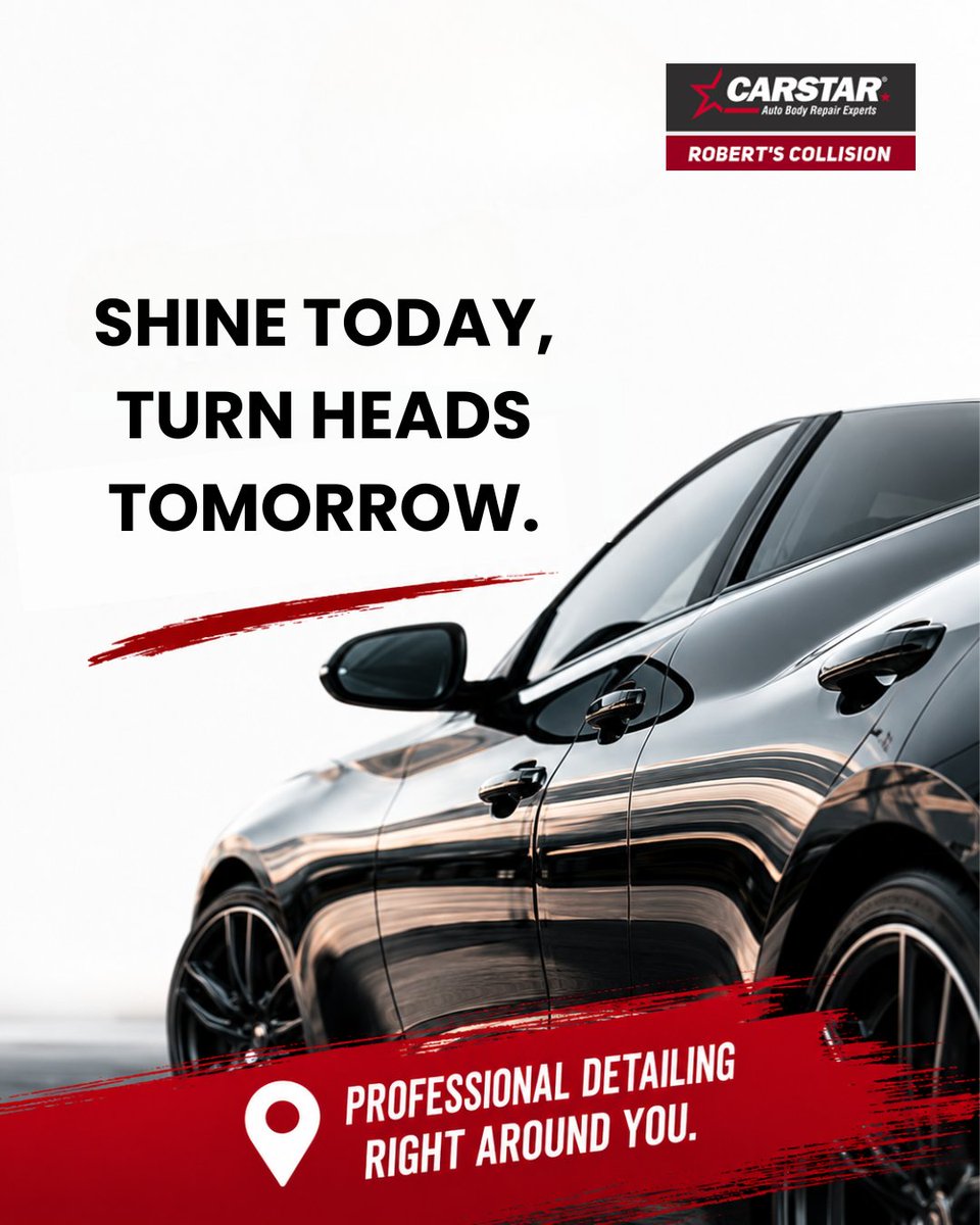 RobertsAuto's tweet photo. Make Every Reflection Count. 🪞

At CARSTAR Robert’s Collision, careful detailing helps your vehicle look sharper from every angle. That fresh finish can make your car feel ready to turn heads again.
.
.
.
##CARSTARRobertsCollision https://t.co/TnJ1ad73db