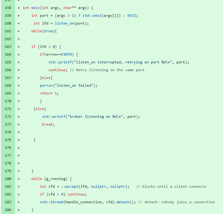 ContrastIsStark's tweet photo. Flux (Message Broker) :
Implemented basic socket handling.
Each connection starts a reading thread that captures the commands sent 
Will decide the command structure next https://t.co/i5YeBvbAld