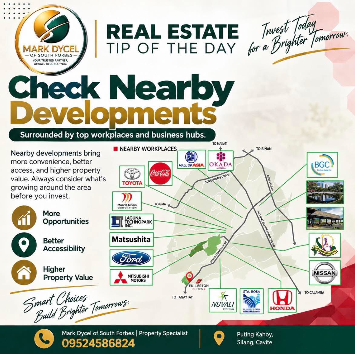 MarkDycelofSF's tweet photo. Think beyond the property look at what’s growing around it

Nearby workplaces, business hubs, and developments can mean better accessibility, more opportunities, and stronger future value.

Mark Dycel of South Forbes
0952 458 6824

#trending #investment #property #realestate #fyp https://t.co/S92qIOjKzI