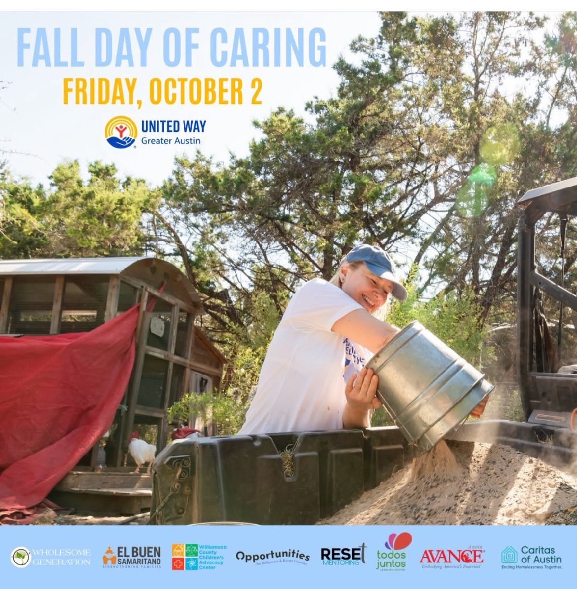 AVANCEAustin's tweet photo. Mark your calendars!
AVANCE-Austin is excited to participate in United Way’s Fall Day of Caring! 💙 https://t.co/SVEufREaCD