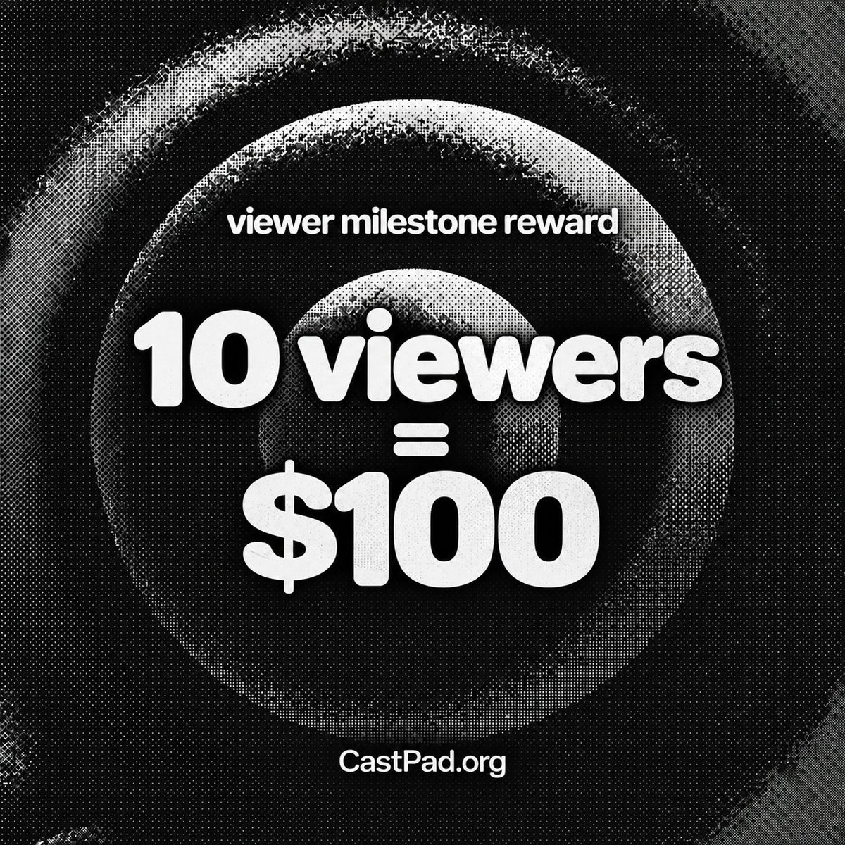 CastPad_'s tweet photo. 10 viewers = $100 from $CastPad fees back into coins launched through CastPad.

Attention doesn’t just watch the market.

It feeds back into it.

https://t.co/iKTdttT0xZ https://t.co/jJBTubUwpv