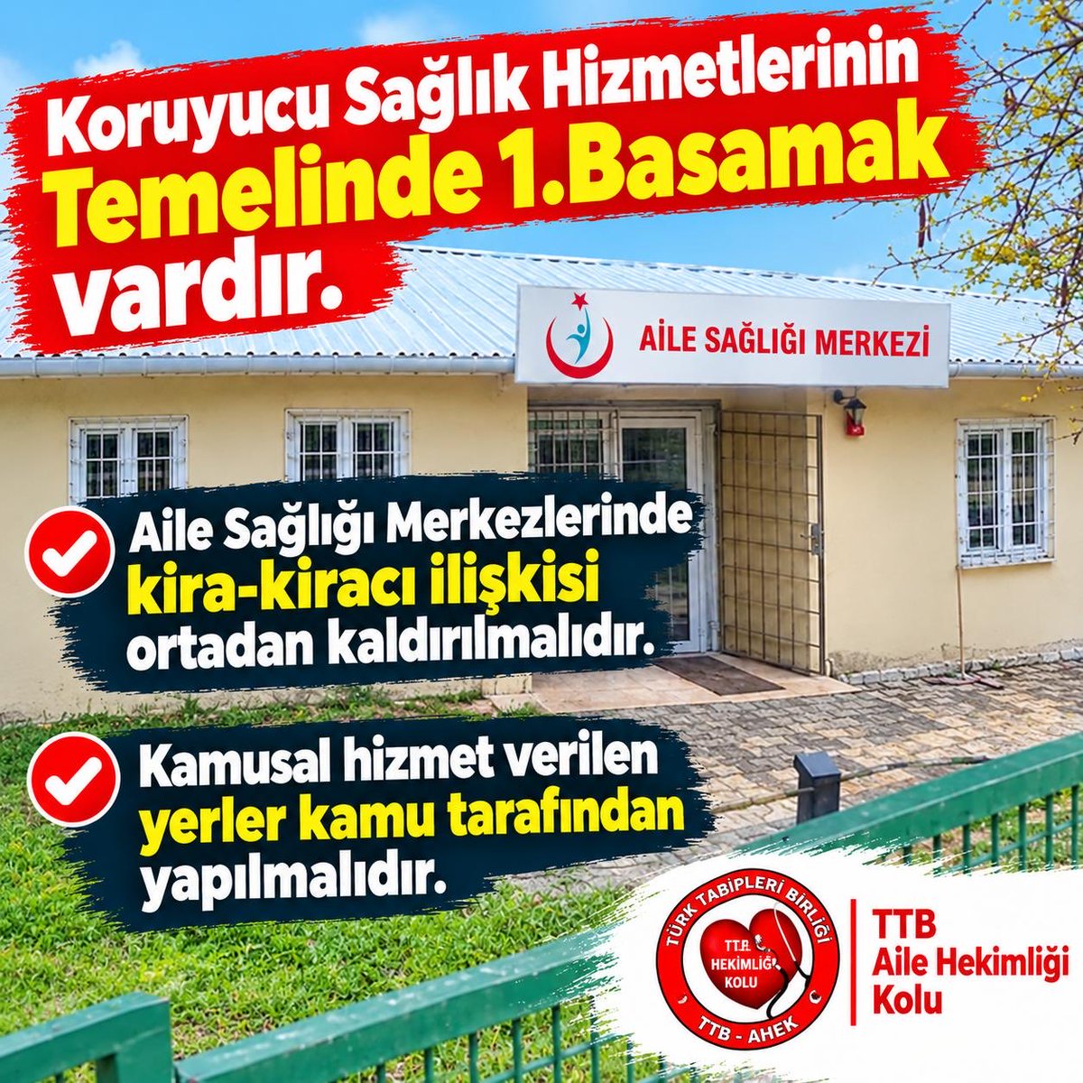 TtbAhk's tweet photo. Hasta garantili 25 yıl kira ve hizmet bedeli ödenecek olan bir şehir hastanesinin maliyetine depreme dayanıklı yüzlerce aile sağlığı merkezi yapılır.Olası deprem sırasında acil müdahale, triaj ve sevklerde hayati öneme sahip olacak ASM binaları güçlendirilmeli veya yenilenmelidir https://t.co/Y9huktVwYt
