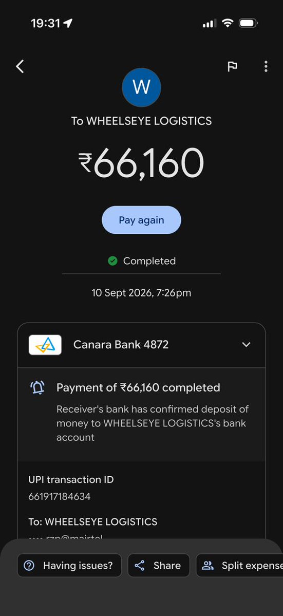 manikvedantham's tweet photo. @wheelseye  how can you fuck with business owner's so blatantly? https://t.co/lSA8Xr2Gb2