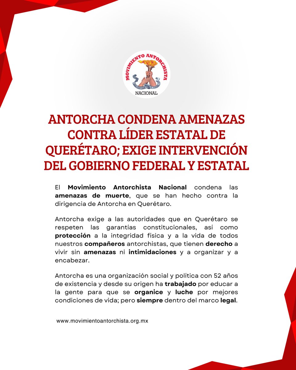PergentinoCorG's tweet photo. Ninguna diferencia política o social justifica las amenazas de muerte. Exigimos que las autoridades estatales y federales garanticen la seguridad de Jerónimo Gurrola Grave y esclarezcan el origen de estas intimidaciones. #AltoALasAmenazasEnQro https://t.co/waTyXsNv0x
