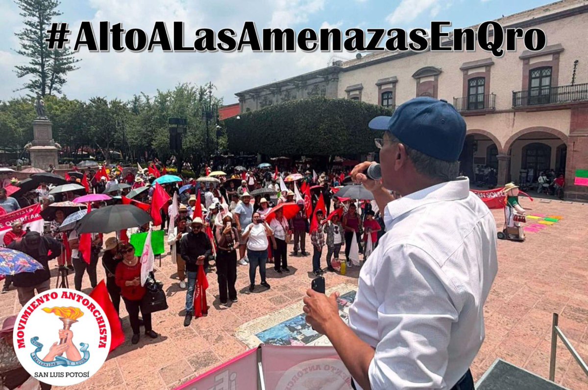 RamiroMHdz's tweet photo. ¡Basta de amenazas! Condenamos las agresiones contra Jerónimo Gurrola Grave, dirigente antorchista en Querétaro. Pedimos al gobierno de Querétaro y al federal que actúen ya. #AltoALasAmenazasEnQro https://t.co/r20ICtyTLu