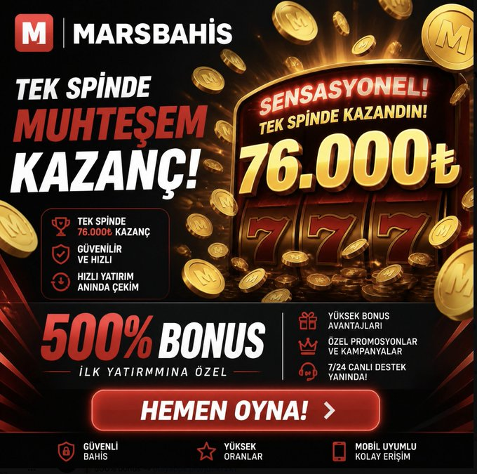 Sudisscan's tweet photo. 👑Marsbahis VIP Ayrıcalıklarını Keşfet! Özel kampanyalar ve avantajlarla fark hissediliyor. 📷Marsbahis VIP dünyasında ayrıcalıklı deneyimin tadını çıkarın. https://t.co/mX1D2EvGMi

ligobet tipobet starzbet kolaybet betgaranti betpark ultrabet grandpashabet betturkey

#marsbahis #denemebonusu
