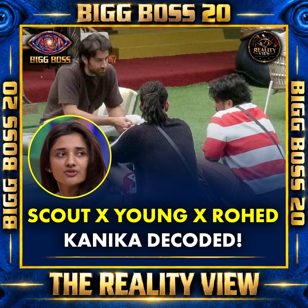 Ujjwal_181073's tweet photo. ๐ SCOUT ร YUNG DSA ร ROHED โ KANIKA DECODED!
Teeno ne Kanika ko kafi ache se decode kar liya. ๐๐ฅ
Jo cheez baaki ghar wale miss kar rahe hain, ye log already samajh gaye!
#BiggBoss20 #ScoutOP #YungDSA #RohedKhan #KanikaMann #TheRealityView https://t.co/7eCYjaVJrb