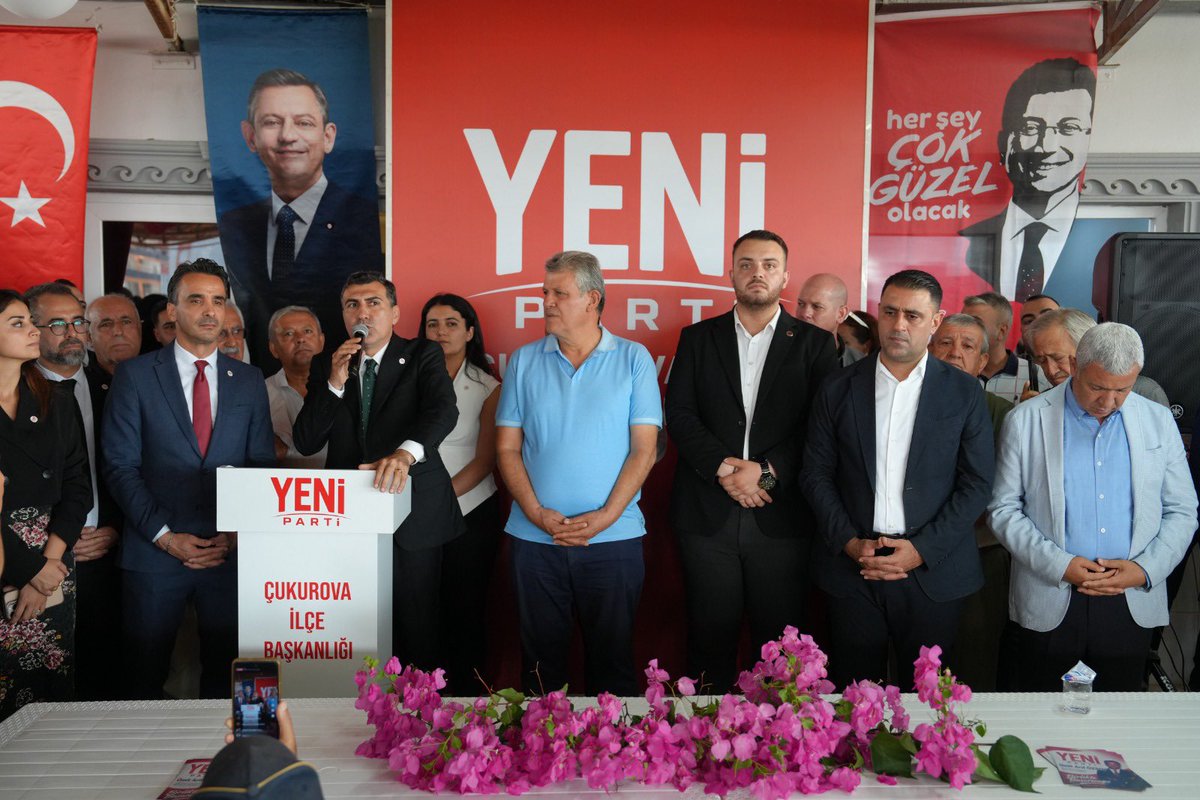 aniltanburoglu's tweet photo. Yeni Parti Çukurova İlçe Başkanlığımızı açtık. Halkımızdan aldığımız umut ve inançla büyük kararlılıkla iktidara yürüyoruz. https://t.co/oLbsJ76oWW