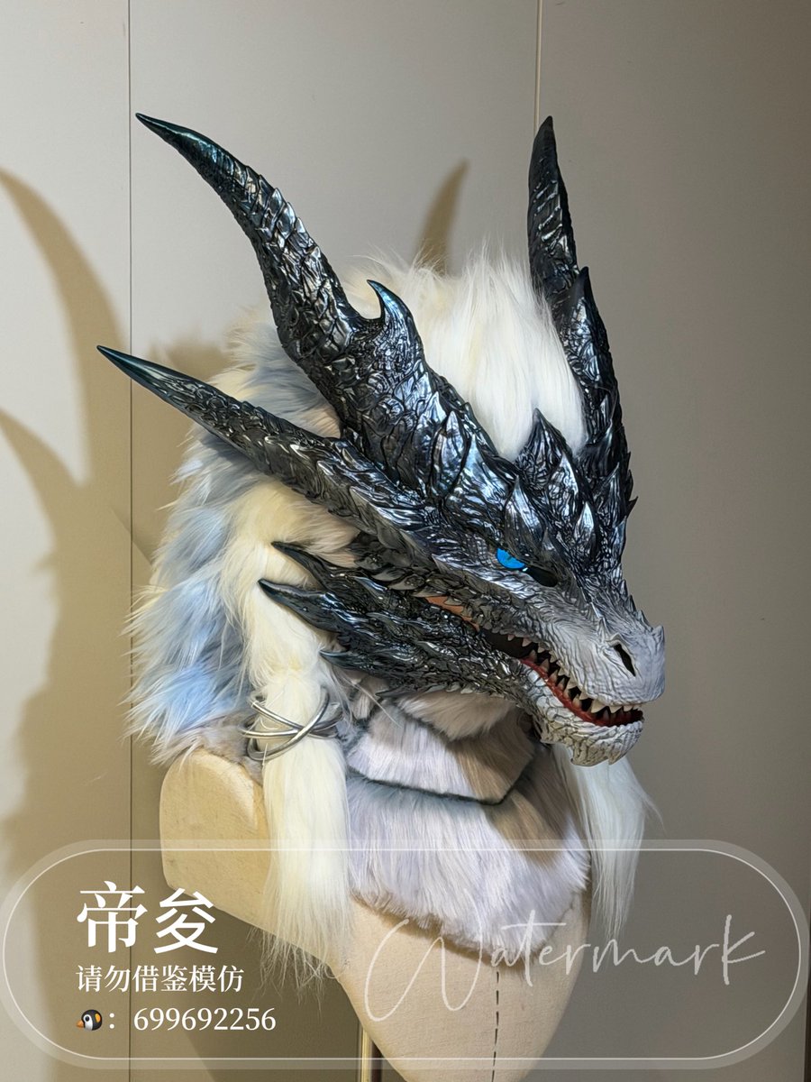 di__qun's tweet photo. I haven't made a scaly dragon for a long time and I am very satisfied with its temperament this time!
I will add a little gradient to his mane in the future to make it more layered!
模型：黑子归
喷涂：焦月
模型改头骨：五谙华
#fursuit  #furry   #fursuiter #fursuit #furries #兽装 https://t.co/GQB0gtumzz