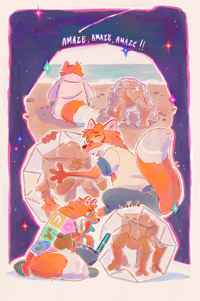 Altais297's tweet photo. Amaze, Amaze, Amaze 🪨🦊👎🌌

#projecthailmary #phm #Projecthailmaryart https://t.co/9oleIuCqp3