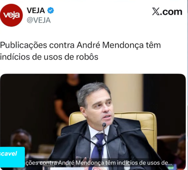 clebermaximo's tweet photo. Não se surpreendam pelo grande número de postagens contra o Ministro André Mendonça. Sigamos firmes, porque a vitória final está muito próxima, na qual os VERDADEIROS BANDIDOS serão presos e os INOCENTES serão soltos! Brasil acima de tudo e Deus acima de todos!🇧🇷 https://t.co/G778J2v1hT