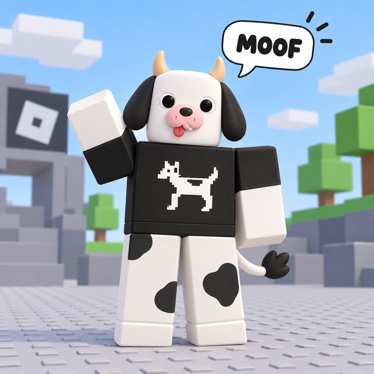 MOOF_TOKEN's tweet photo. Will $ROBLOXIANS say hi to $MOOF? https://t.co/ouN60H5Jag