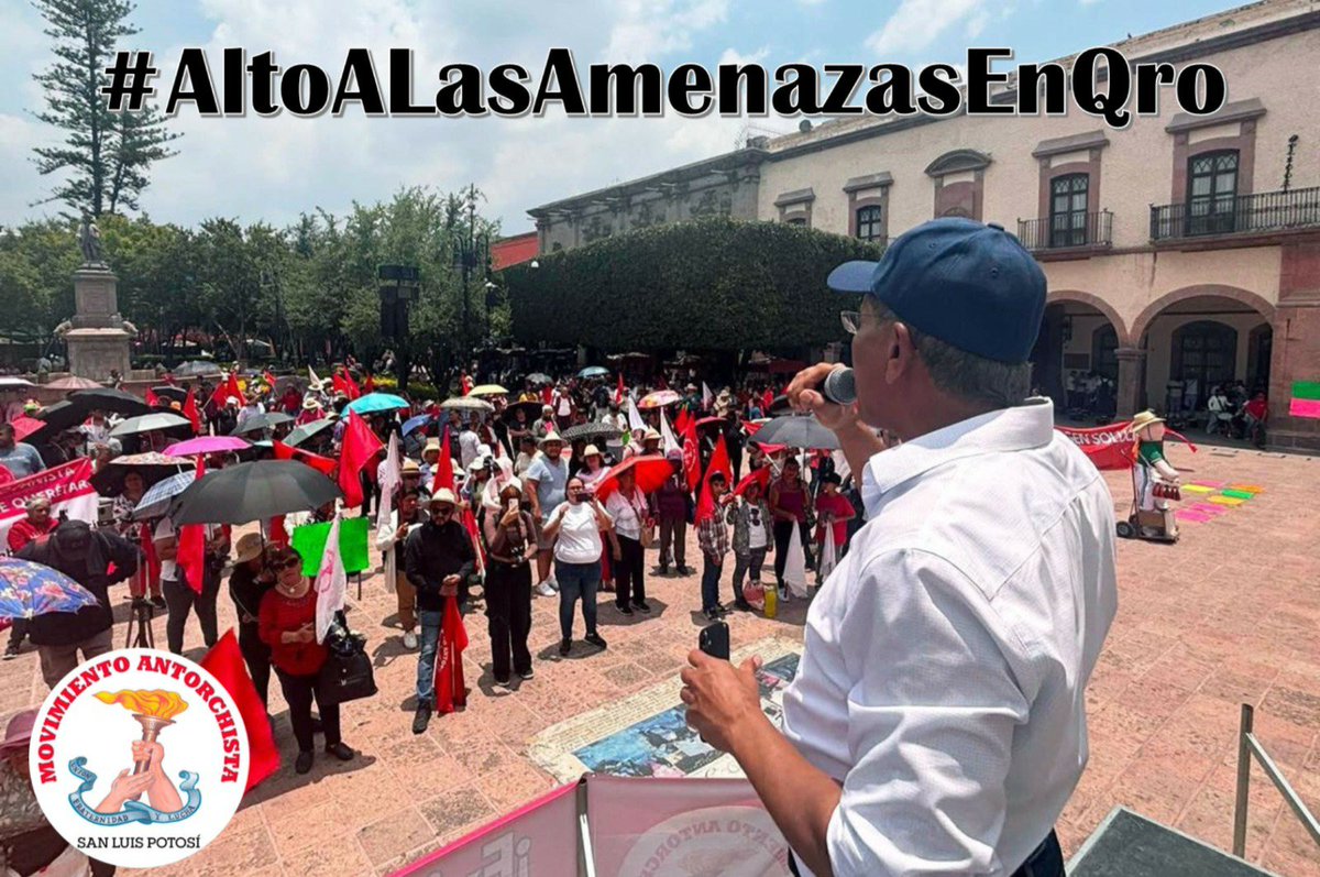 AltairSharon's tweet photo. Unidos contra la intimidación: los Antorchistas de San Luis Potosí pedimos protección para Jerónimo Gurrola Grave y el fin de las amenazas. #AltoALasAmenazasEnQro https://t.co/MG679l4Oq1