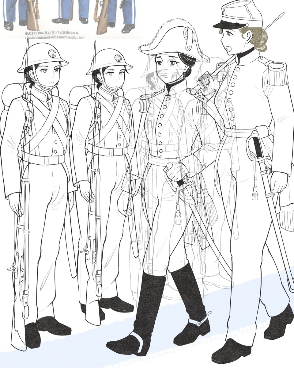 imeukurago's tweet photo. tokugawa denshūtai (preview).
#wip https://t.co/8gbqQY06C7