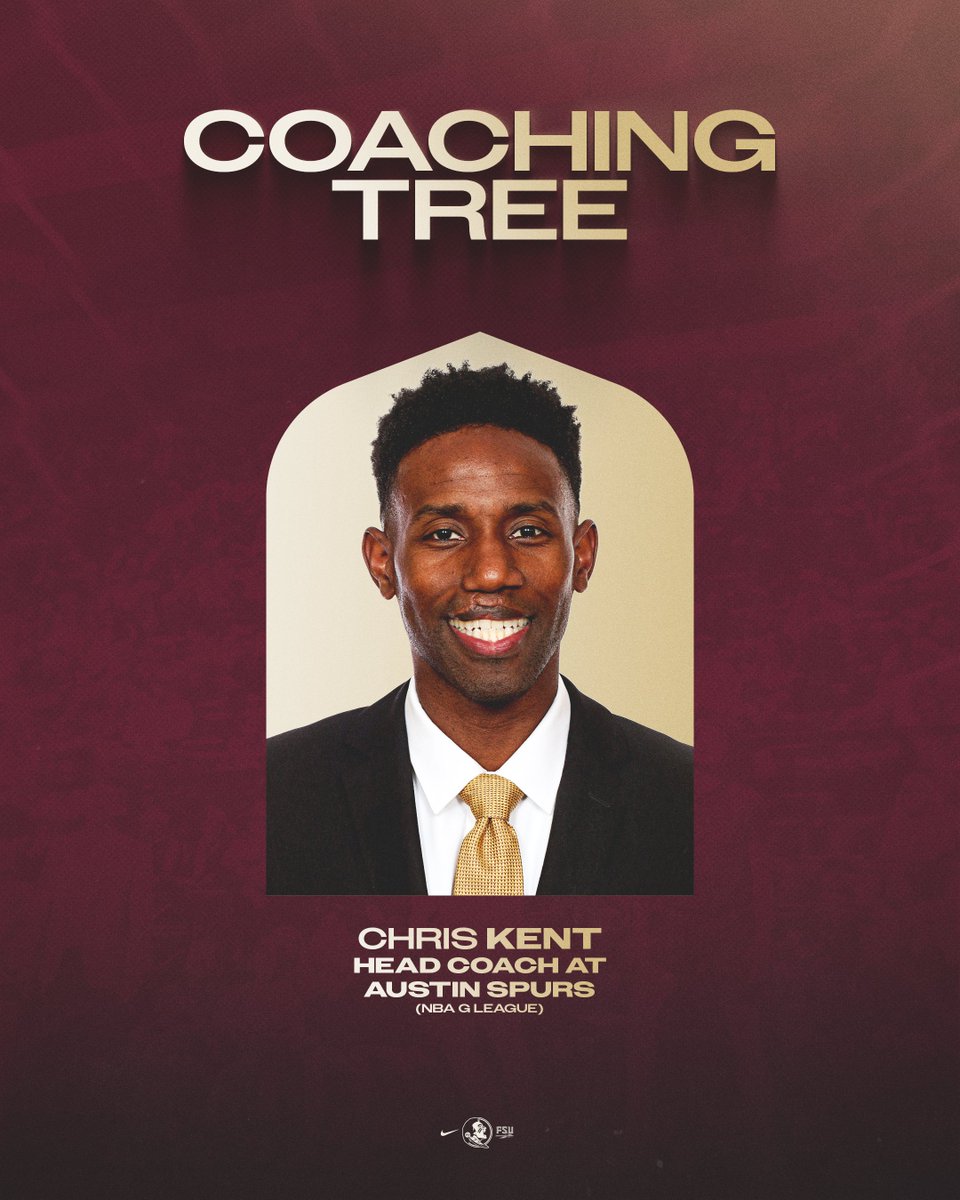 FSUHoops's tweet photo. 🏀 𝐒𝐓𝐀𝐅𝐅 𝐔𝐏𝐃𝐀𝐓𝐄𝐒 🏀

Congrats to Chris Kent on becoming head coach of the @austin_spurs.

Congrats to Justin Lindner on his promotion to assistant coach. And welcome to the #NoleFamily, Sam Logwood. 🍢

📰 https://t.co/dC5UFMRFtT https://t.co/D9ts9J5irM