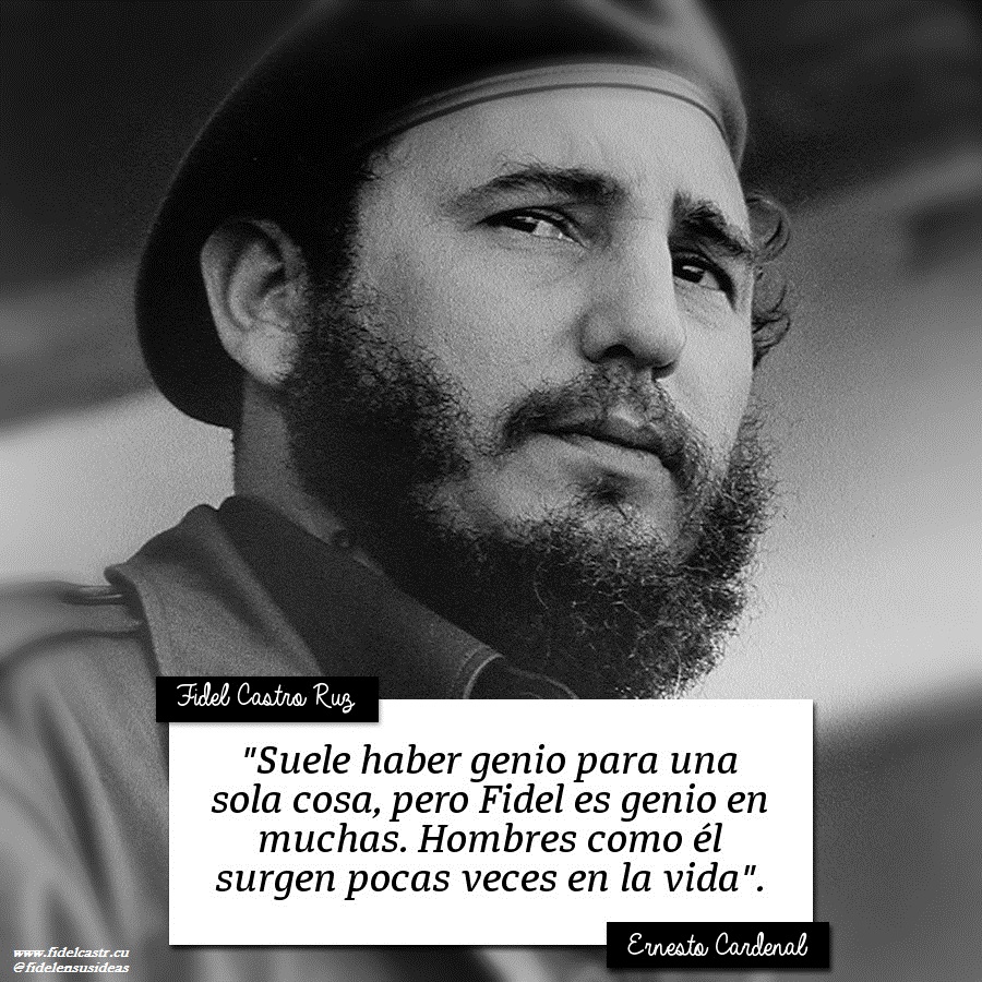 FSoldadodeIdeas's tweet photo. El sacerdote y poeta nicaragüense, Ernesto Cardenal, donde expresa:
Ernesto Cardenal: “Suele haber genio para una sola cosa, pero Fidel es genio en muchas. Hombres como él surgen pocas veces en la vida”.

https://t.co/QcmpugRWrT
#100AñosConFidel #Cuba #SomosContinuidad https://t.co/hogZiIy1Qq