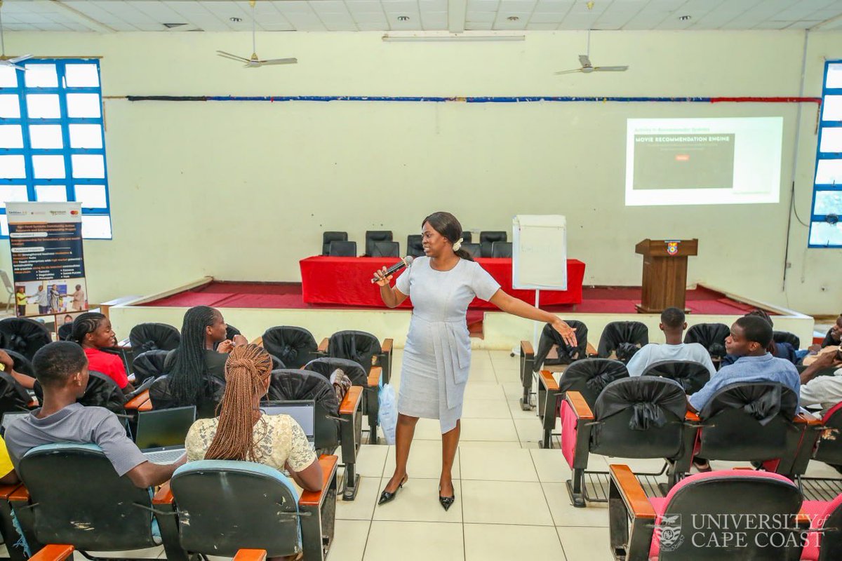 TAGDev_UCC's tweet photo. Day 4|

Dr. Maame Gyamfua Asante-Mensah shared practical AI applications for learning, research, creativity, innovation &amp; productivity.  

Dr. Serwaa Adu-Gyamfi led a session on emotional well-being, resilience, healthy relationships, and coping with challenges. https://t.co/uqTRWXxRbb