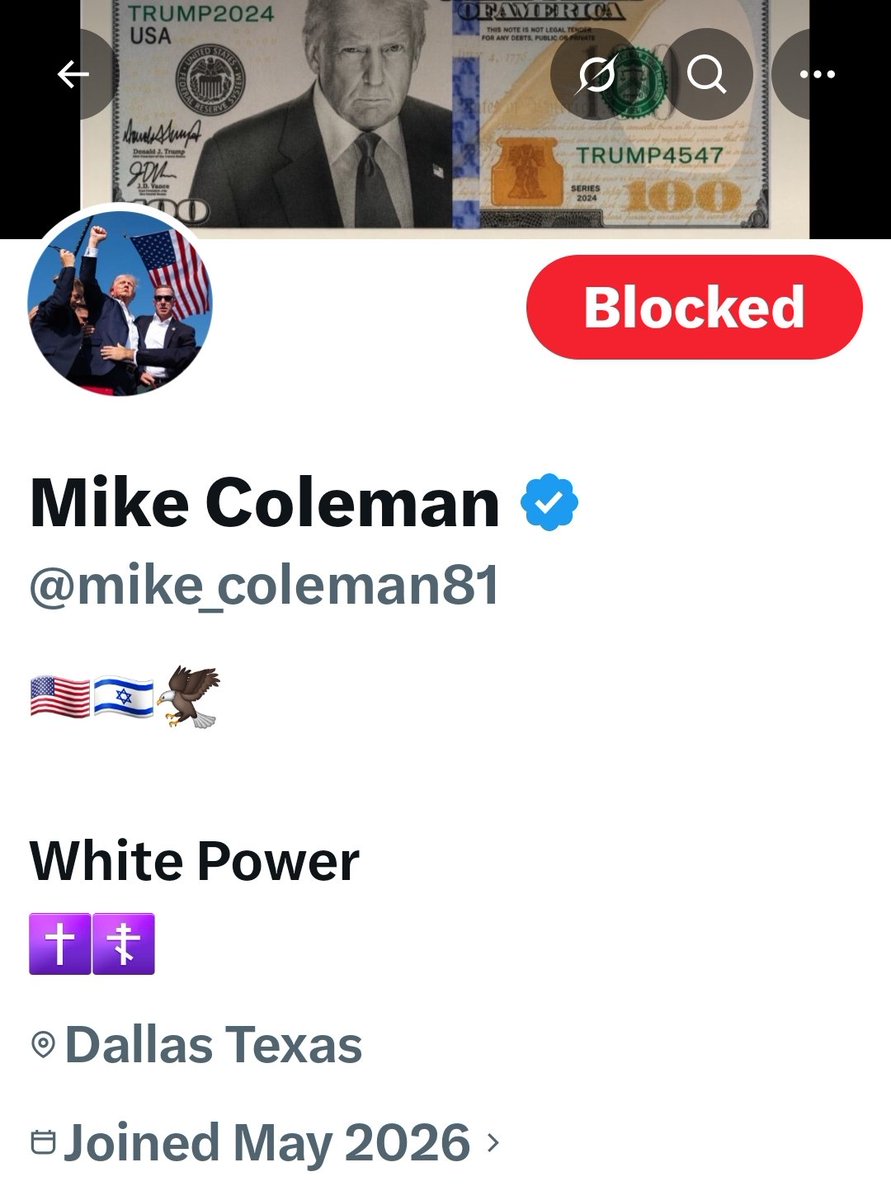 lynne1171992's tweet photo. Careful this one just followed me, this is a unit 820O account check out the flags as well.

Some of you are following it.

This is how they infiltrate and mass report and suspend accounts. https://t.co/Yt1RcaDrcD