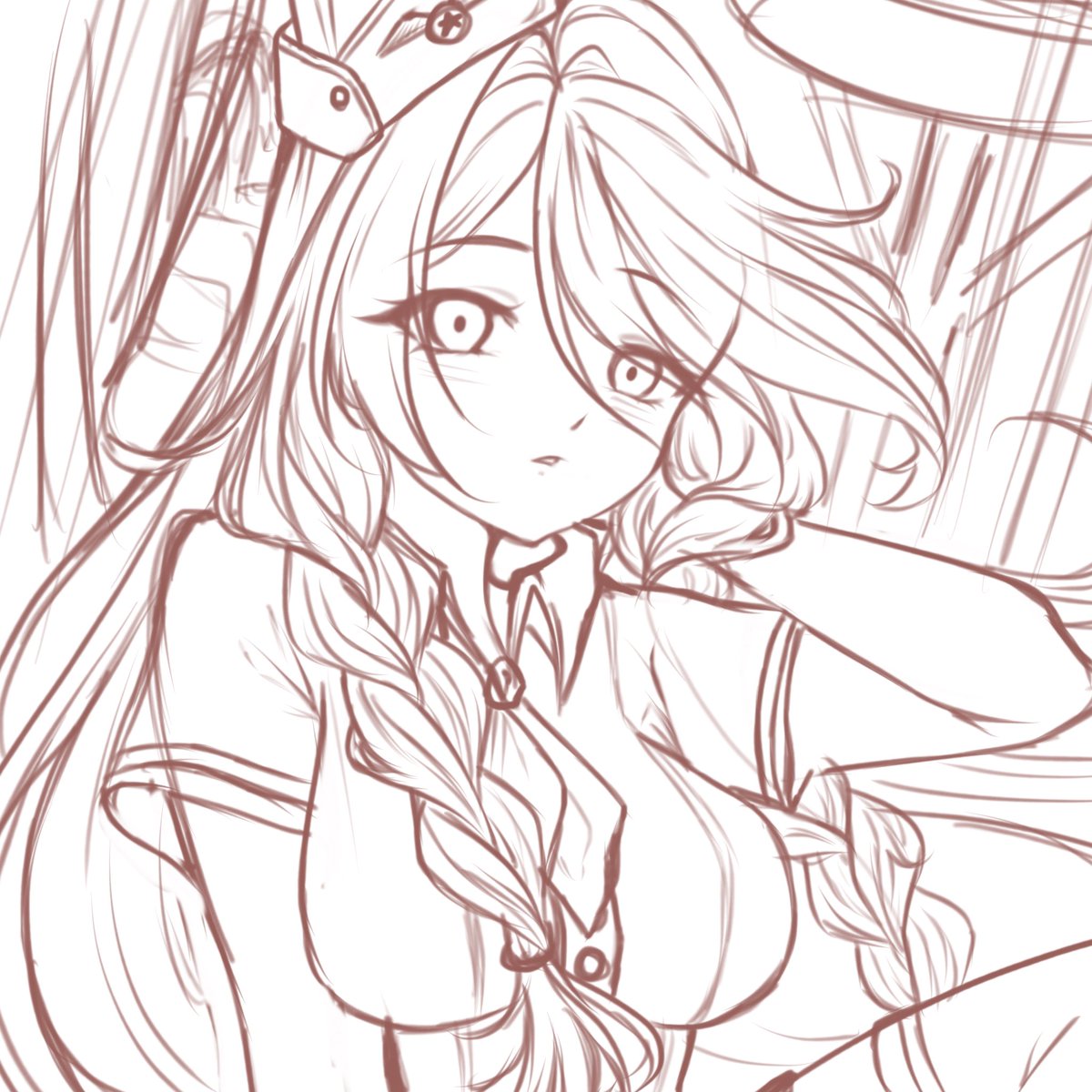 HoshiOujo's tweet photo. I was drawing a random character and somehow ended with a fly attendant that fell from her chair and has a “wtf” expression…

Wtf https://t.co/MJpWOO0IWG