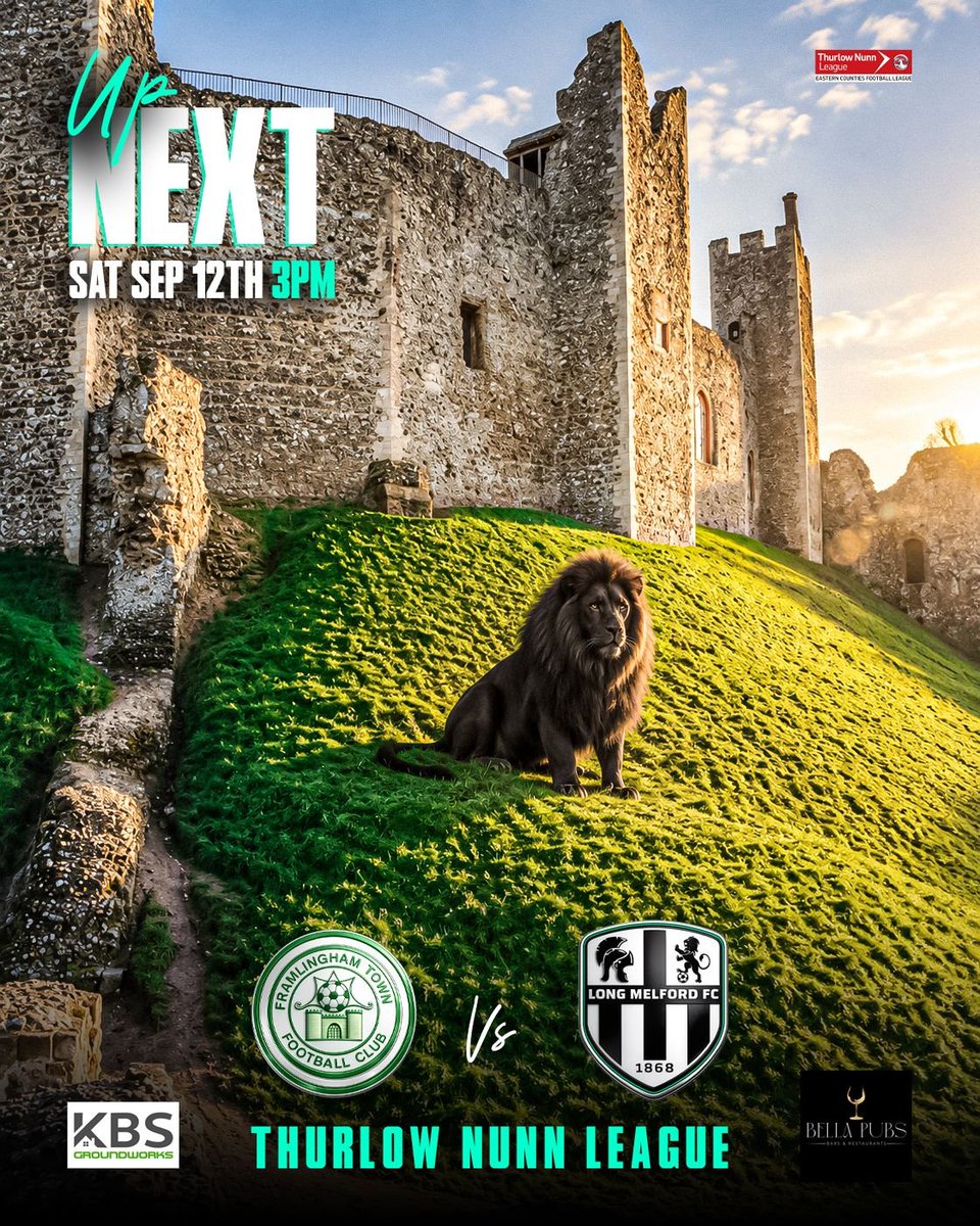 Longmelfordfc's tweet photo. UP NEXT!

Saturday we find ourselves away to Framlingham for the second time this season.

With our game postponed on Tuesday we trained instead and we're determined to get three points. https://t.co/oylEAciWU0