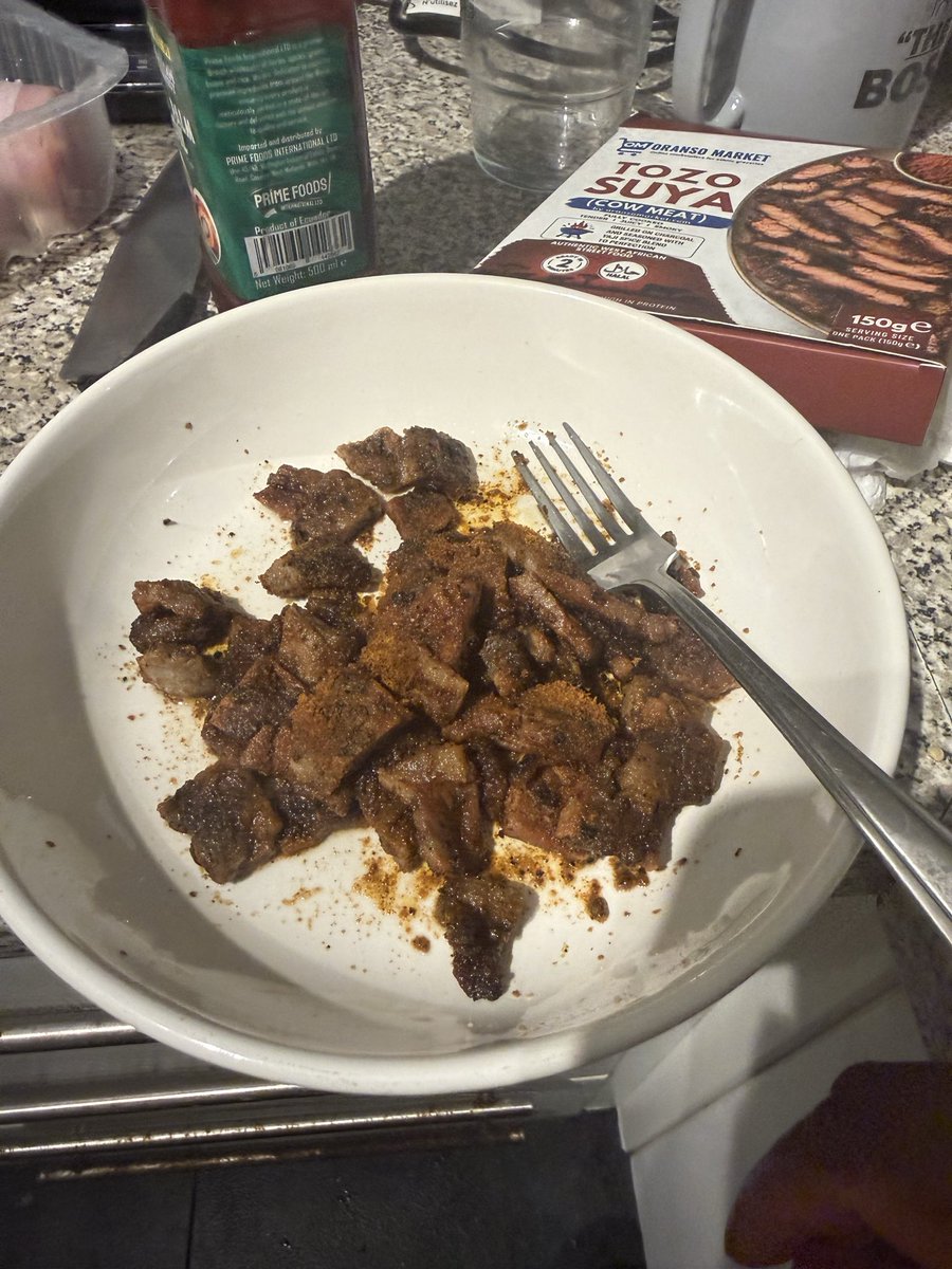 IamToyinRoberts's tweet photo. Got this Suya in African shop 10/10 

They have the QR code to order in the back of the pack https://t.co/Vsffqs6JKe