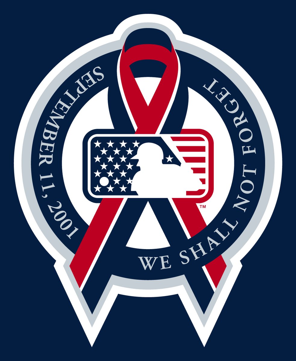 MLB's tweet photo. Today, on the 25th anniversary of the terrorist attacks of September 11, 2001, we remember the victims, their families and the heroic first responders.

We shall not forget. https://t.co/uw0el3Sd6a