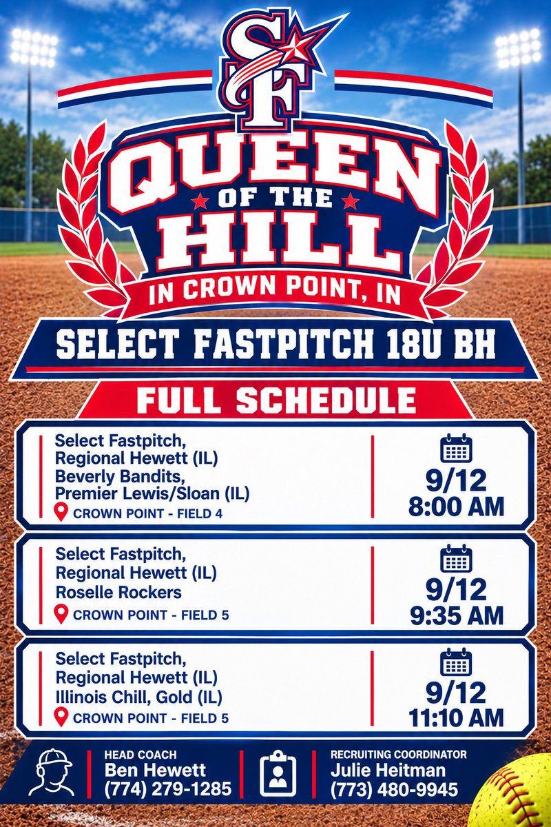 aubreycburney's tweet photo. Super excited to get back on the field this weekend! Come check us out in Crown Point, we’re playing some great competition! @CoachHewett9 @JulieHeitman3 @selectfastpitch @SelectFPBH @DrivelineSB https://t.co/xSlbOrdnvz