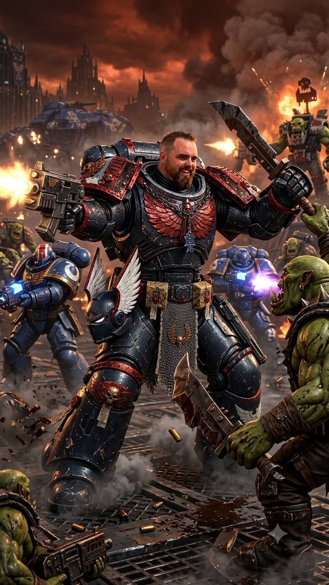 Undercover_hawk's tweet photo. Tis for the emperor Watch brigglitt on Twitch! https://t.co/awK2LX5MSd #warhammer40k #spacemarine #fortheemperor #twitch #stream https://t.co/j1R4aNlU7c