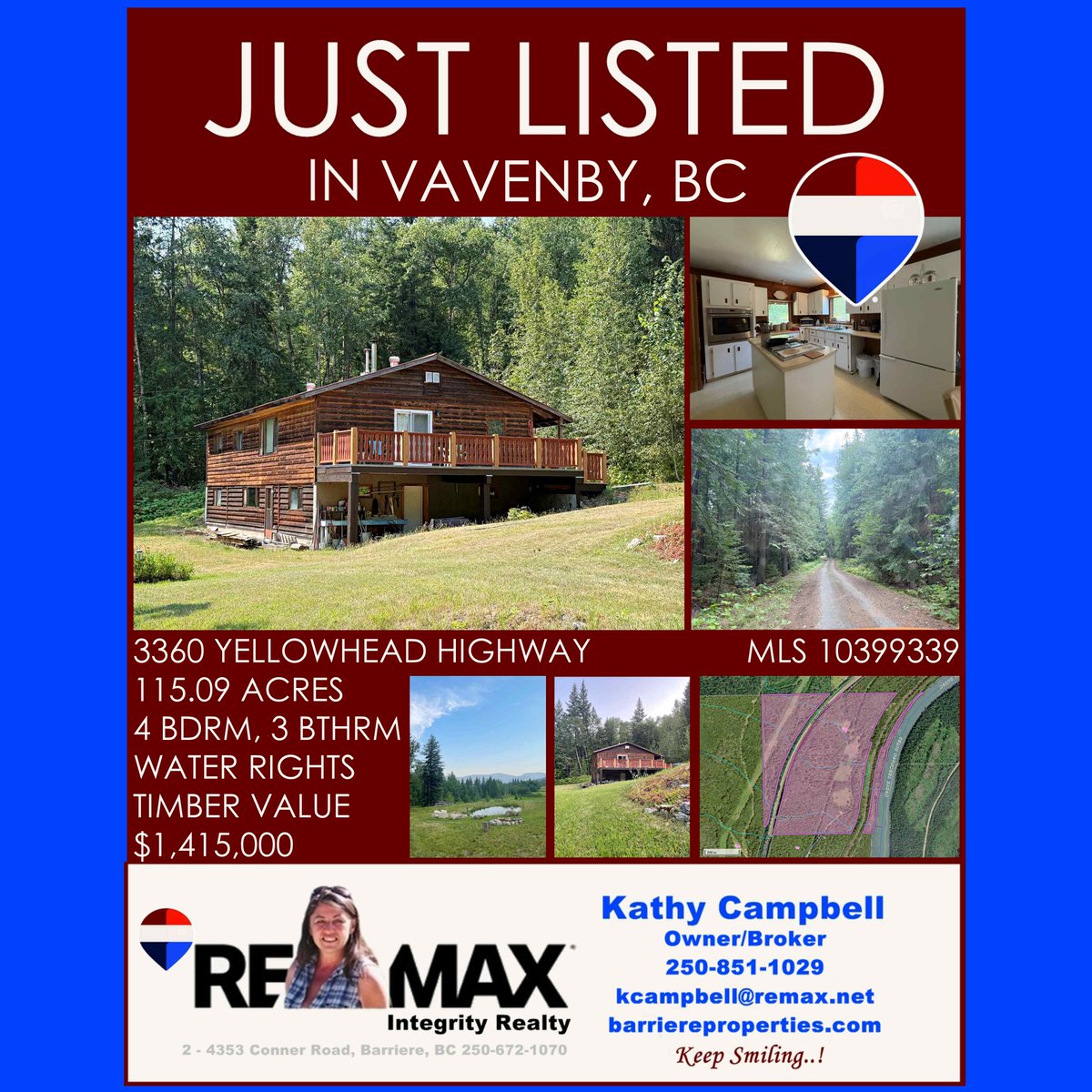 ReMaxBarriere's tweet photo. 115 ACRES, 4 BDRM HOME, WATER RIGHTS, MARKETABLE TIMBER
3360 YELLOWHEAD HIGHWAY, VAVENBY ~ $1,415,000
https://t.co/x074NcDBvT
MLS #10399339 https://t.co/zkQSAv0ohG