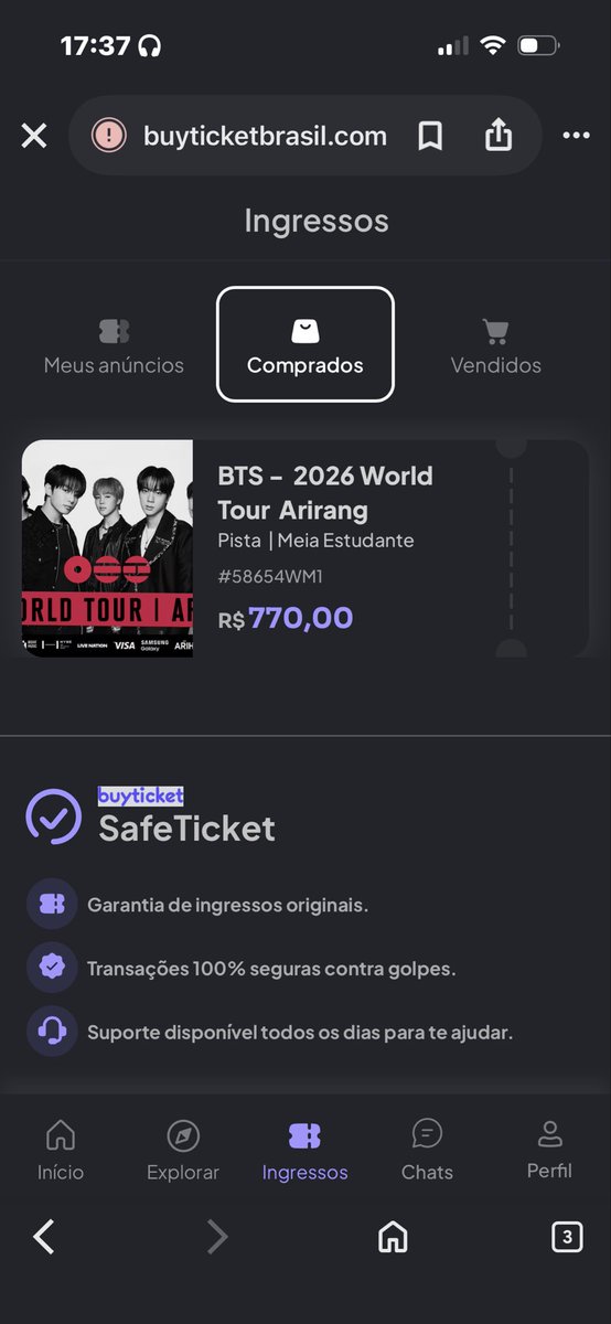 PollyC55195's tweet photo. Gente vocês forem vender ingresso para o show, não fazem isso com outras armys, tem outras formas de mediação, não é justo a gente enfrentar filas, fica todo os dias tentando comprar um ingresso no valor bom, quando penso que conseguiu que finalmente irá realizar um sonhos de ano https://t.co/6JwbamWniI