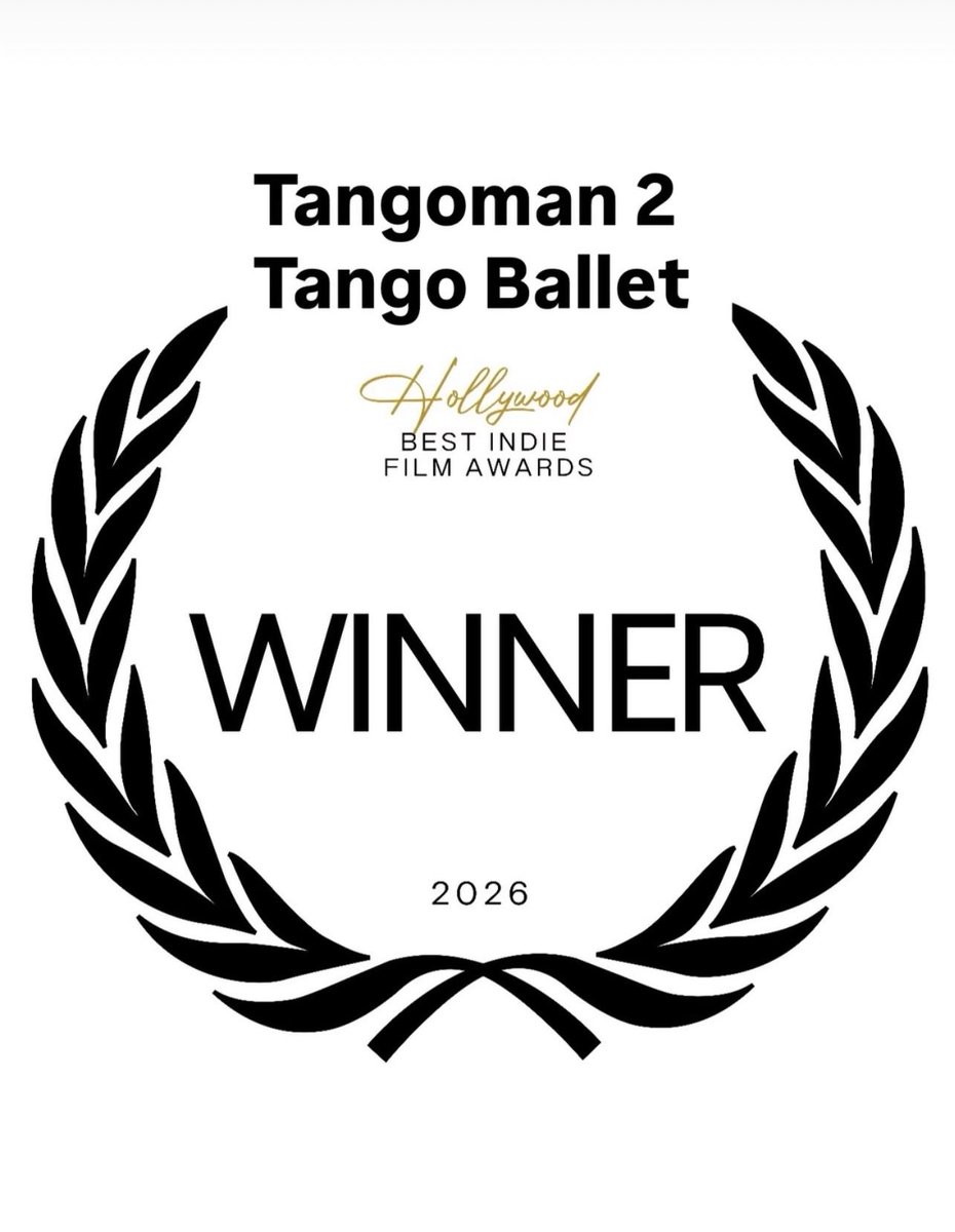 dtangoman's tweet photo. Hollywood Best Indie Film Awards Official Winner 2026. Congratulations! https://t.co/KYrcWLvWXM