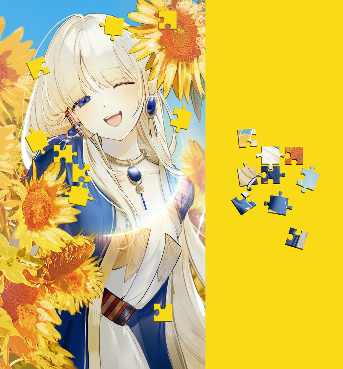 M_smdakql's tweet photo. 💛💙 
포셔_Portia https://t.co/hHN3R97zDy