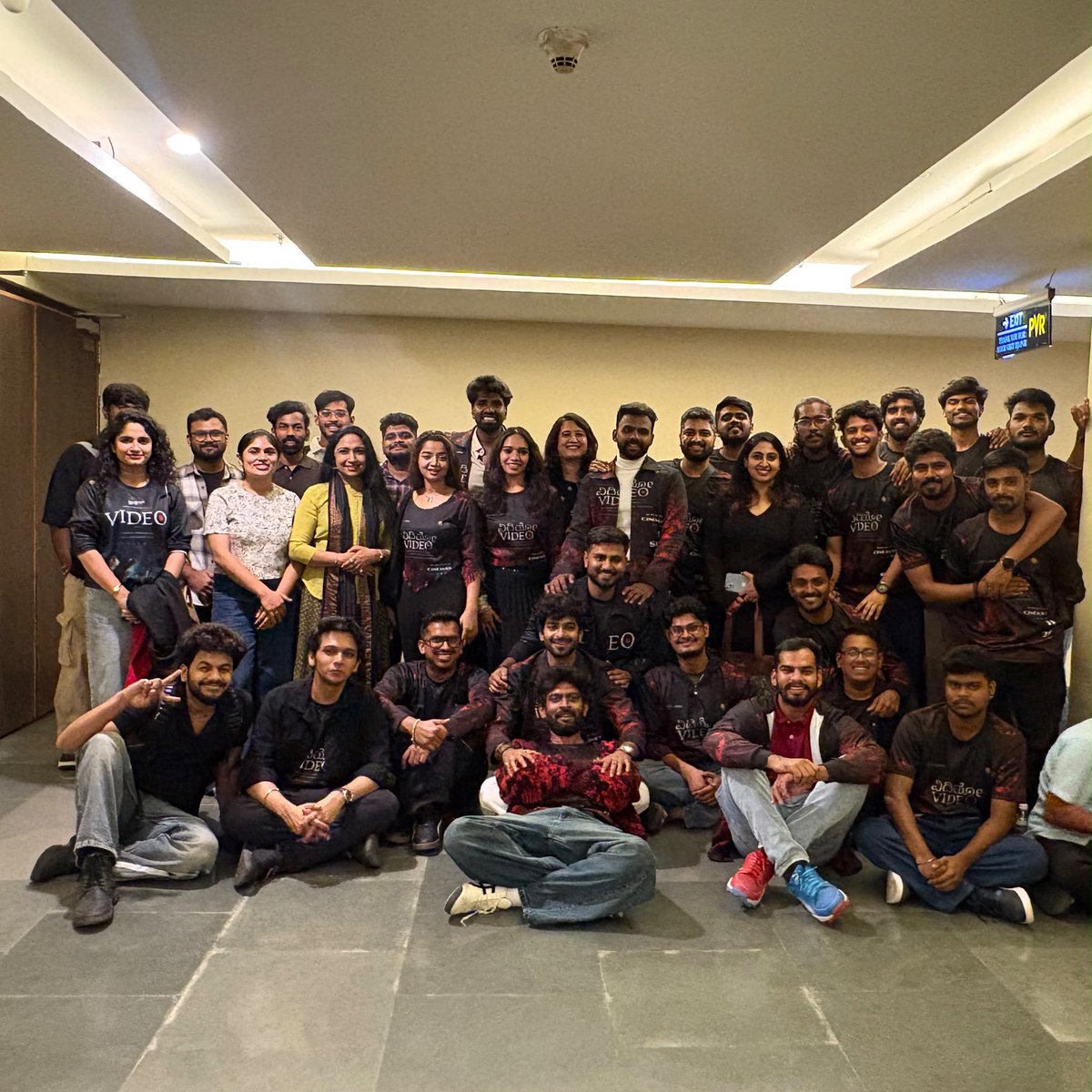 Dheekshiths's tweet photo. Team behind VIDEO ♥️🫶
Davanagere, Bangalore & Mysore, you guys were mind blowing! ❤️

The love, the madness, the response to VIDEO… honestly, we’re overwhelmed.

One small request from the heart, please watch VIDEO in the first two days.

For a film like ours, these first two days can change everything. Every ticket helps us get better shows, prime time slots and reach more people.

VIDEO was our baby. We made it with everything we had.

And now, we’re putting our baby in your hands. ❤️

Please take it to more people. Book your tickets. Watch it. Talk about it.

Don’t wait for someone else to watch it first. Be the person who shows up for us.

VIDEO is yours now. ❤️ 

#videothemovie #dheekshithshetty #horror