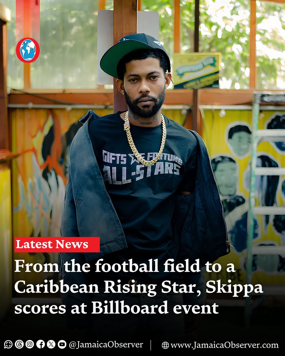 JamaicaObserver's tweet photo. During his high school years at Munroe College in St Elizabeth, Tahjay Clarke played midfield for the institution’s football team.

He later captained the U-16 team, where he earned the nickname Skippa. Today, Skippa is one of the leading names in dancehall music, having charted hits such as Hugo, WYFL, Detox, Glocks and Chips and Dead Opps, among others.

https://t.co/lvFIvp1e7p