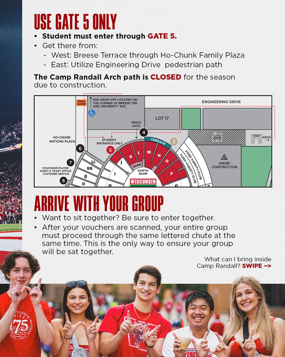 UWBadgers's tweet photo. Hey @AreaRED it's almost time ⏳

Here's 4 things you should know before @BadgerFootball takes the field Saturday ⏩ https://t.co/cn10bhA4fE