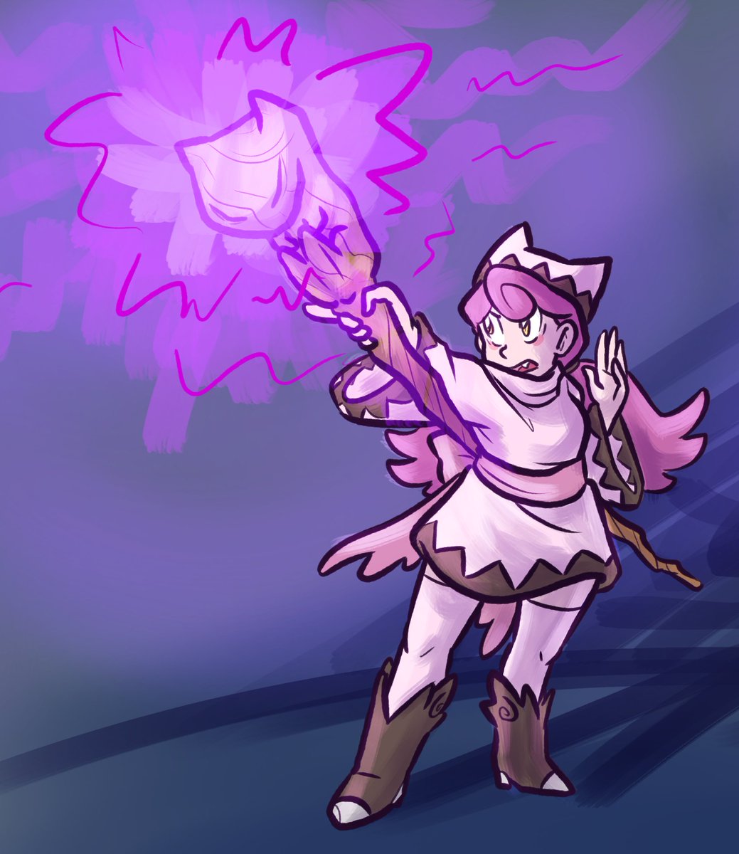 MeganFantastic's tweet photo. did this #art a few days ago and forgot to post
Shiroma is a #gijinka of the #pokemon #clefable but also sometimes a #mew and a #finalfantasy white mage
she's a cringe OC with a lot of personal history https://t.co/mXbcbPNeMf
