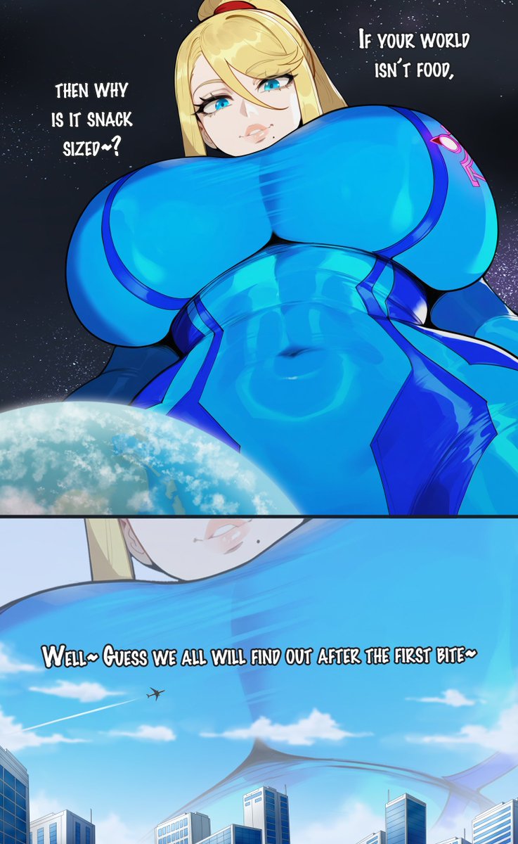 Anybrody's tweet photo. They say Samus been feeling really hungry lately 🌎💦 https://t.co/cGzfVdkg5t