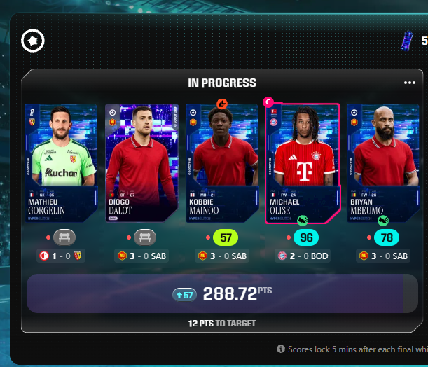 CFantasyScout's tweet photo. Hello Mr. Carrick, can you sub in Diogo Dalot so I can get my Streak? Thanks!

#sorare #sorareset #hyperglitch https://t.co/qCExhiQwKL