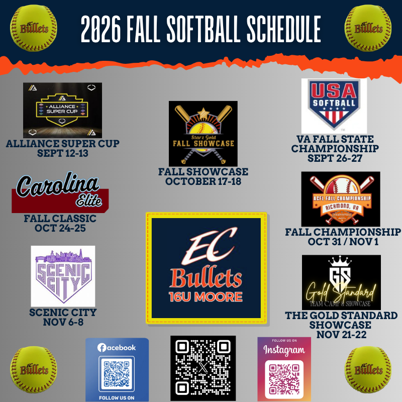 ECBulletsMoore's tweet photo. Fall Schedule Drop.  Let's Go Bullets! @EastCobbBullets https://t.co/tuIBmDnlsL
