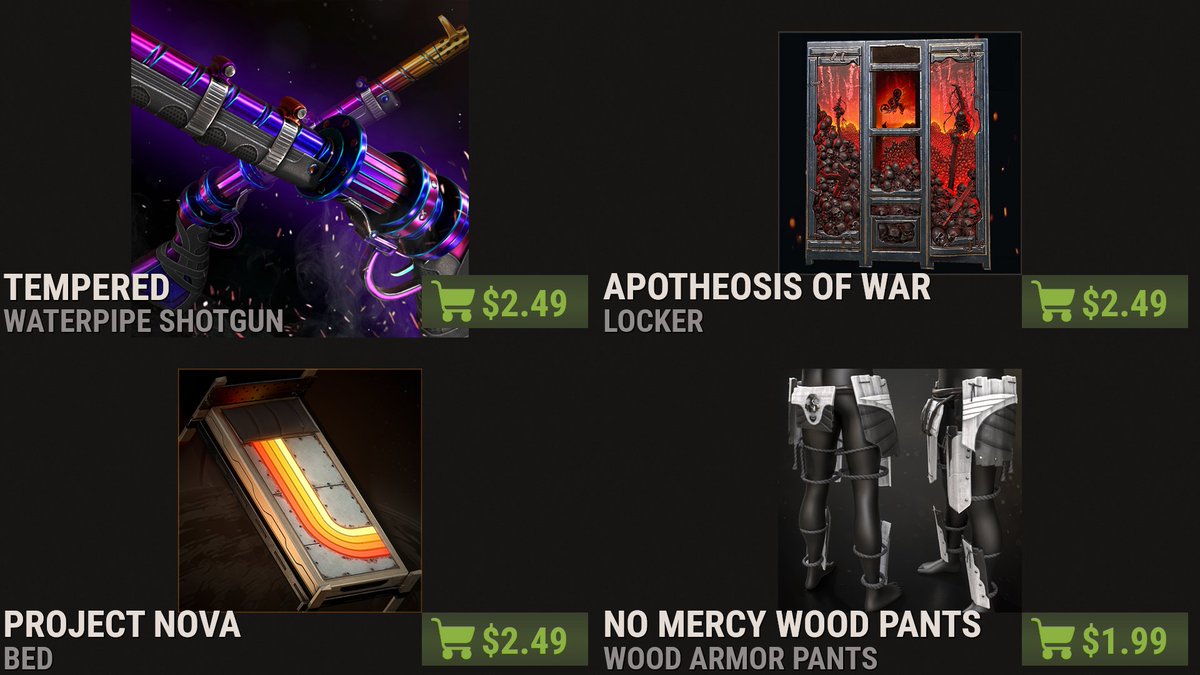 RustItemStore's tweet photo. 🚨 NEW ITEM STORE 🚨
https://t.co/Fq7WX55UXa

#rust #playrust #rustskins #rustworkshop https://t.co/C7cv2Rxzvw